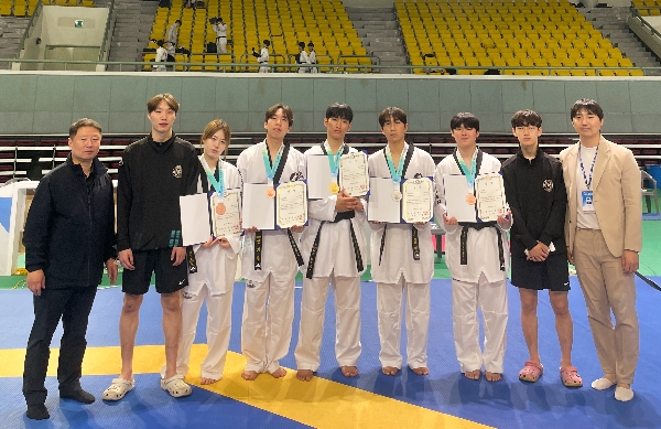 백석대 태권도 겨루기팀, 2025 전국종별태권도선수권대회서 금1·은1·동3 획득 대표이미지