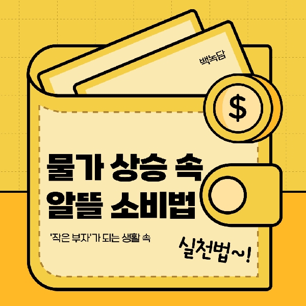 [백석인들을 위한 Tip] 물가 상승 속 알뜰 소비법 대표이미지